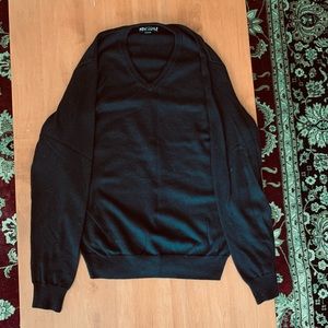J. Crew black v neck sweater, size large